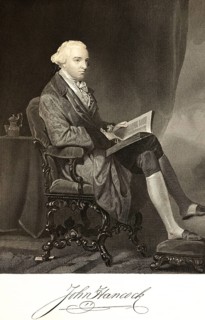John Hancock (1737-1793) merchant and politician, signatory of the Declaration of Independence,