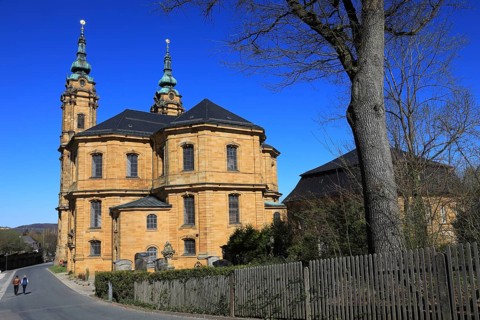 Pilgrimage church Basilica Vierzehnheiligen near Bad Staffelstein, Lichtenfels district,