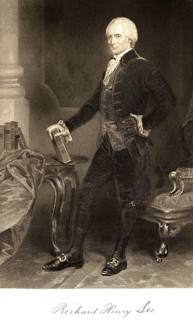 Richard Henry Lee (1732-1794) important politician, one of the founding fathers of the United