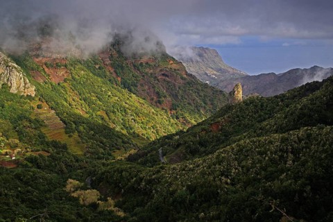 Canary Islands, La Gomera, Landscape near Vallehermoso, La Gomera, Canary Islands, Spain