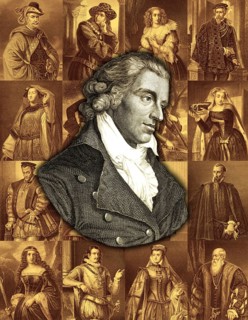 Portrait and characters from the works by Friedrich Schiller, 1759 - 1805