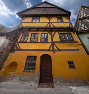 Historic half-timbered house, Hintere Priestergasse, Dinkelsbühl, Bavaria, Germany