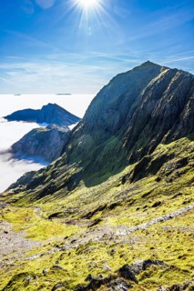Snowdon Massif, Snowdon Range, Snowdonia, North Wales, UK