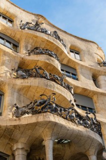 Casa Milà, residential and commercial building designed by the architect Antoni Gaudí in Barcelona,