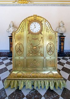 Turkish organised clock in the Palace Museum, Palacio La Granja de San Ildefonso or Summer Palace,