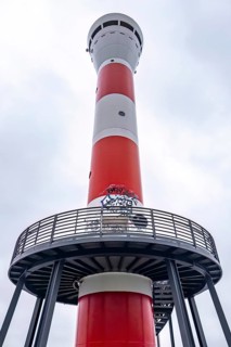 The lighthouse of Blankenese, seafaring, shipping, landmark, graffiti, Hamburg, Germany