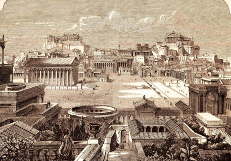 Rome, Epistle Paul to the Romans, New Testament, Capitol, Jupiter Temple, Palatine Hill, Comitium,