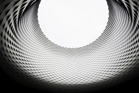 Hall ceiling, modern architecture, new Messe Basel building, architects Herzog and de Meuron,