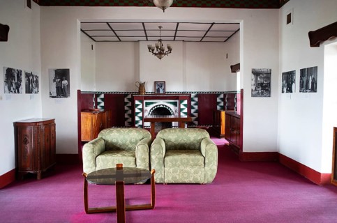 Fireplace room in the new Royal Palace, Nyanza, Rwanda