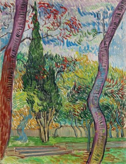 Parc de l'hôpital Saint-Paul (1889), The Park of the Saint-Paul Hospital, painting by Vincent