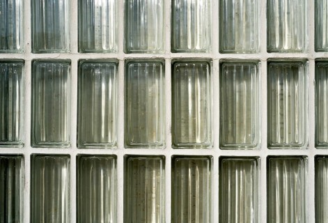 Glass blocks closeup