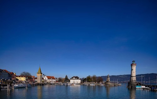 Bavarian Lion, Mangturm, Tax Office, New Lighthouse, Harbour Entrance, Port, Old Town, Lindau,