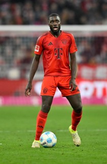 Dayot Upamecano FC Bayern Munich FCB (02) Action on the ball Allianz Arena, Munich, Bavaria,