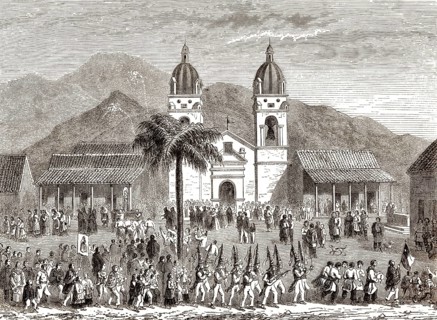Andacollo, eine Stadt in der Provinz Elqui, Region Coquimbo, Chile
