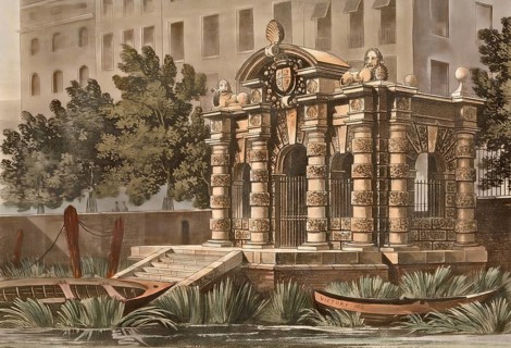 Buckingham Stairs Water Gate, 1816, Buckingham Palace, London, England, United Kingdom