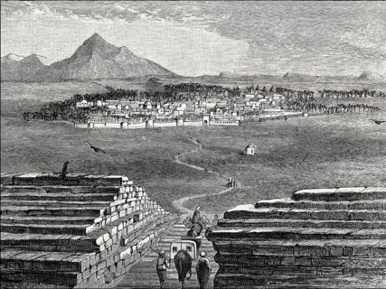 The city of Medina, Saudi Arabia, 19th century