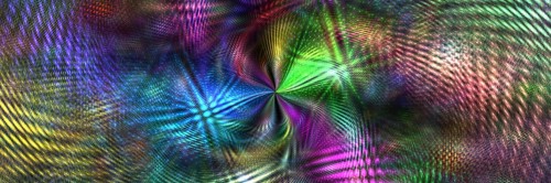 A dynamic, high-resolution abstract image depicting swirling galaxy-like patterns in vibrant,
