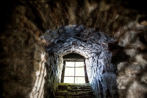 A cellar of an old castle, Germany