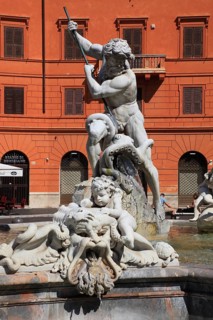 Fountain of Neptune, Fontana del Nettuno, Piazza Navona, Parione neighbourhood, Rome, Italy