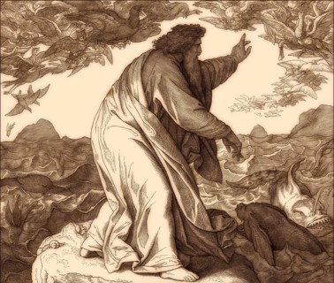 Creation of Birds and Sea Creatures, by Julius Schnorr von Carolsfeld, 1860