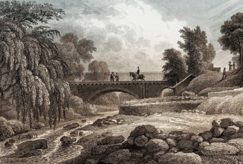 Stock Bridge, Water of Leith, Edinburgh, Scotland, 19th century, from Modern Athens by Th. H.