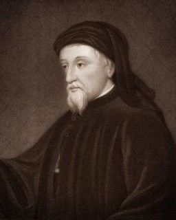 Geoffrey Chaucer, ca. 1343 - 1400, the greatest English poet of the Middle Ages