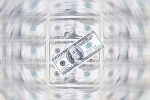 US dollar notes, 10 dollars, 100 dollars, banknotes
