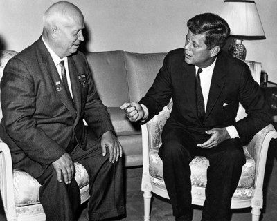 Summit meeting in Vienna between John F. Kennedy and Nikita Khrushchev, 3 June 1961, Austria John