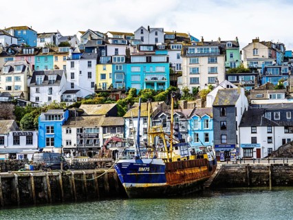 Brixham Hourbour and Brixham Marina, Brixham, Torbay, Devon, England, United Kingdom