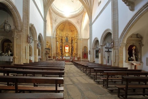 Interior view of Iglesia de San Francisco, church, Trujillo, Extremadura, Spain
