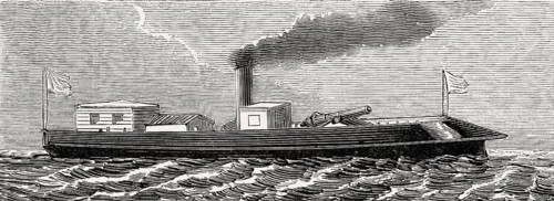 USS Naugatuck, a twin screw steamer built at New York City in 1844