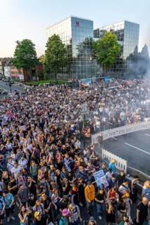 Demo against the AFD party conference in the Grugahalle in Essen, over 5000 participants came to