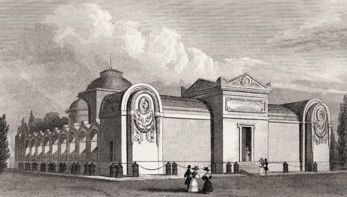 The Chapelle expiatoire, Paris, antique steel engraved print, 1831