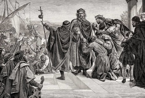 Departure of Frederick Barbarossa, Holy Roman Emperor, Third Crusade, 1189