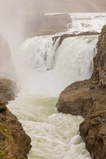 Gullfoss waterfall. A waterfall located in the canyon of the Hvítá river in southwest Iceland