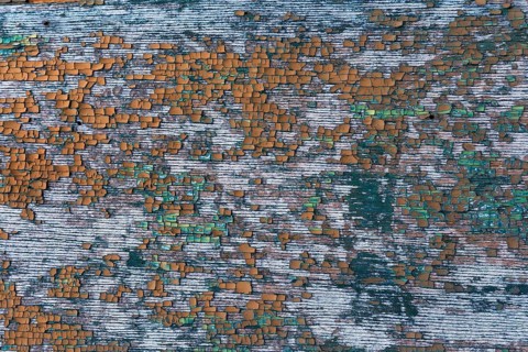 Peeled paint on wood, Venice, Italy