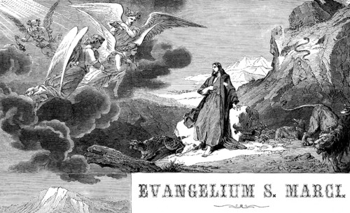 See, I am sending my angels in front of you, chapter 1, verse 2, introductory image to the Gospel