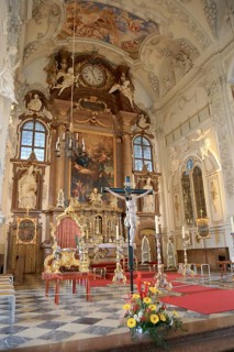 Benediktbeuern Abbey, former Benedictine Abbey, today a branch of the Salesians of Don Bosco, choir