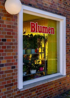 Flower shop at Nordbahn S-Bahn station, Berlin, Germany