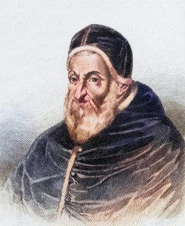 Sixtus V, born Felice Peretti Montalto, 1521-1590, Pope 1585-1590, photo etching after a portrait