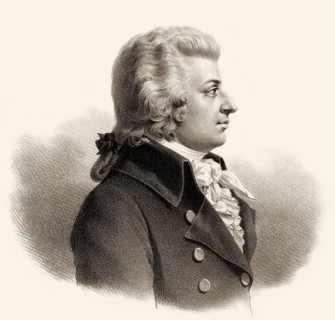 Wolfgang Amadeus Mozart, 1756 – 1791, composer of classical music, First Viennese School, digitally