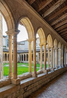 Cloister at Collegiate church, Saint-Emilion, France