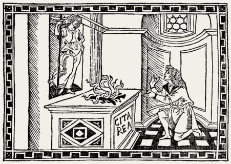 Illustration from „La Giostra di Giuliano de Medici“ by Angelo Poliziano, ca. 1495–1500