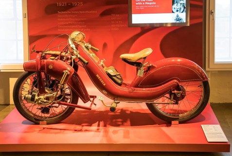 Megola Sport motorbike, Germany, 1922, PS.SPEICHER Museum, Einbeck, Lower Saxony