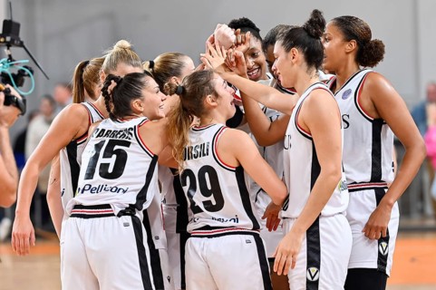 POLKOWICE, POLAND - NOVEMBER 9, 2022: Baskteball match EuroLeague Women between BC Polkowice -
