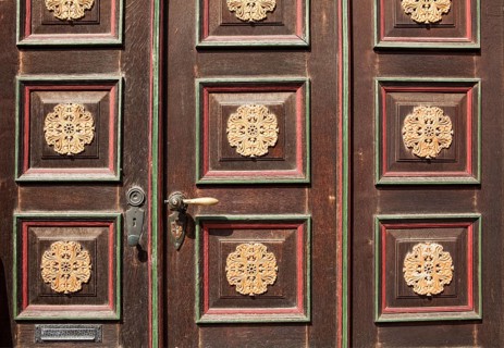 Detail, old house entrance, Einbeck, Lower Saxony, Germany, Europe, alte Eingangstür, Einbeck,