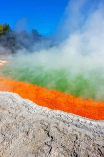 Champagne pool, Waiotapu Thermal Park, Waiotapu, Rotorua, Bay of Plenty, North Island, New Zealand