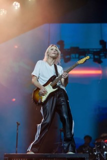 Emily Armstrong, lead singer of Linkin Park live on From Zero World Tour 2025 at the Olympiastadion