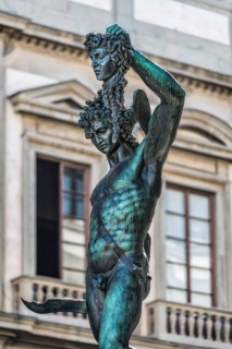 Perseus with the head of Medusa, sculpture, art, Renaissance, tourist attraction, monument,