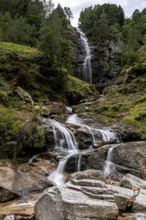 Froda Waterfall, Cascata La Froda, Sonogno, Verzasca Valley, Valle Verzasca, Canton Ticino,